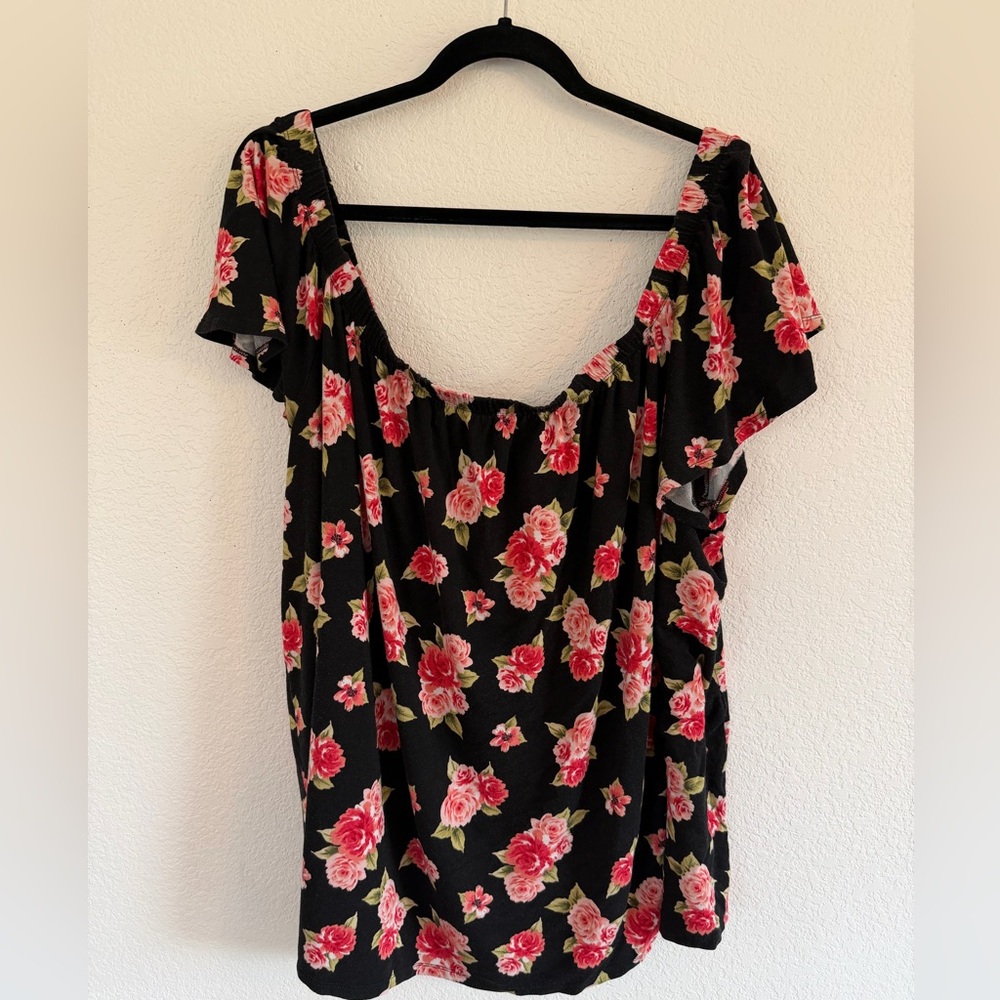 Torrid Flutter Sleeve Off Shoulder Top